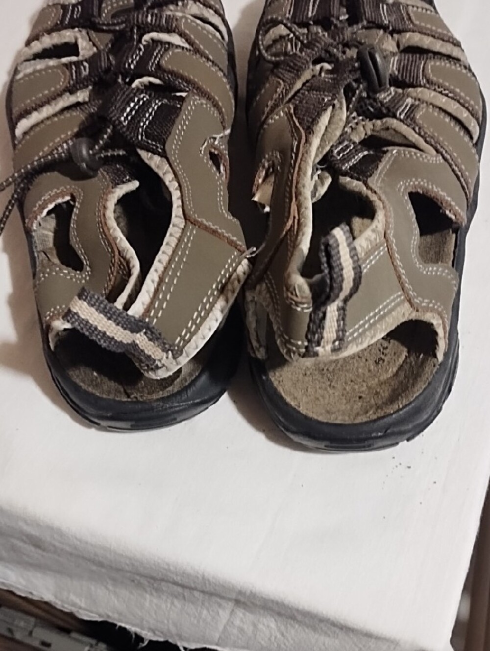 Skechers Olive Brown Mens Closed-Toe Sport Sandals Size 9 Good Condition. - Picture 4 of 9